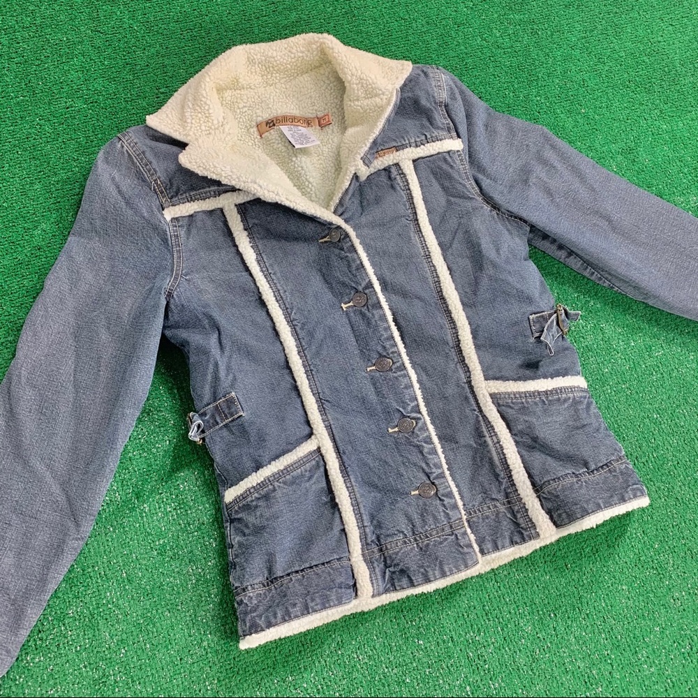 Y2K Fur Trim Denim Jacket by Billabong
